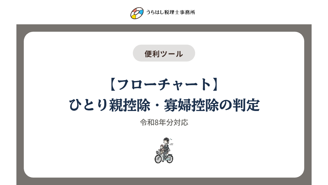 【フローチャート】 ひとり親控除・寡婦控除の判定令和8年分対応